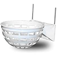 faunagarden 5 Nidos Interiores De plastico con Ganchos metalicos para pequeñas Aves como Canarios.